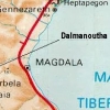 Mapa Bíblico de DALMANUTA