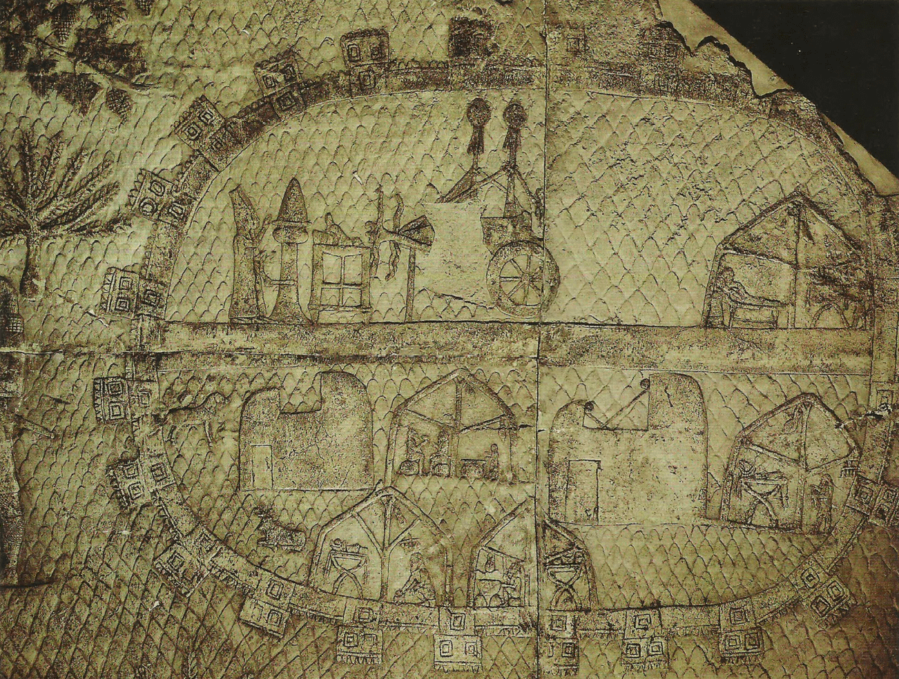 Acampamento de Senaqueribe diante de Laquis, 701 a.C. Proveniente do palácio de Senaqueribe, Ninive.