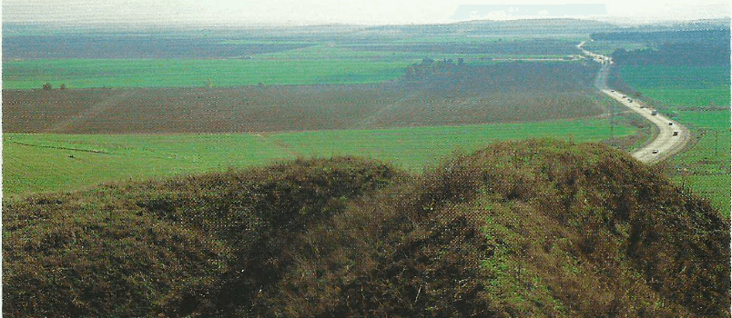 Vista da planicie de Jezreel (Esdraelom) do alto do monte de Megido