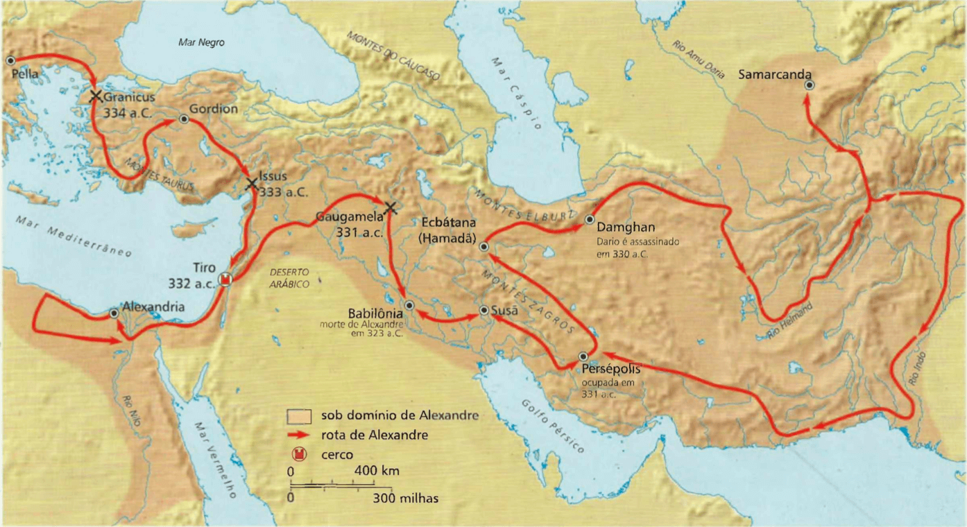 Campanha militar de Alexandre, o Grande, em 334-323 a.C.