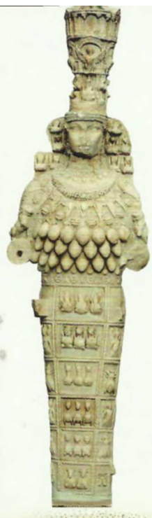 Estátua da deusa Artemis com vários seios, datada do século I d.C.