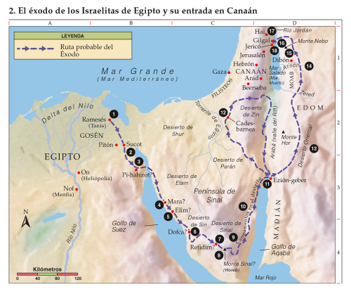 Mapa Bíblico de EGITO